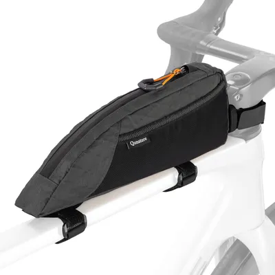 Produktbild von Qunature Bikepacking Oberrohrtasche 1L Wasserabweisend Fahrradtaschen Rahmentasche für MTB, Rennrad, E-Bike, Schwarz