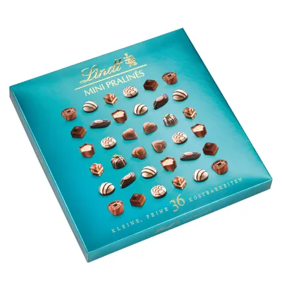 Produktbild von Lindt Mini Pralinen süße Köstlichkeiten aus Schokolade im Mini 180g