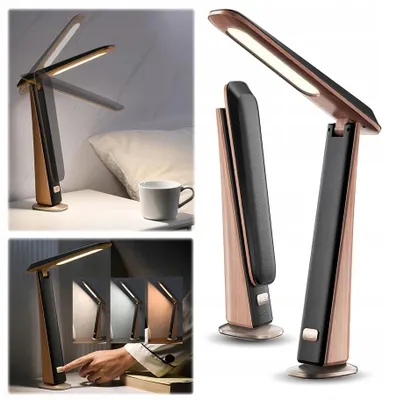 Zdjęcie produktu dla Składana lampka biurkowa szkolna LED lampa nocna na biurko regulowana