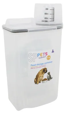 Produktbild von Tierfutter-/Futterbehalter - mit Messbecher - Kunststoff - 2,5 Liter