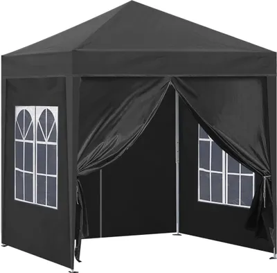 Image de CLIPOP 3 x 3 m Pop Up Pavillon, Pavillon de jardin pliable, tente de réception, avec 4 parties latérales, sac de transport