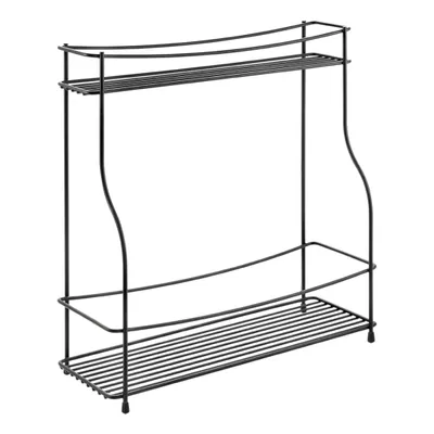 Produktbild von METALTEX 360852000 Balsamico Lava Gewürzregal 2-Etg. 35 x 12 x 37 cm TouchTherm, matt schwarz