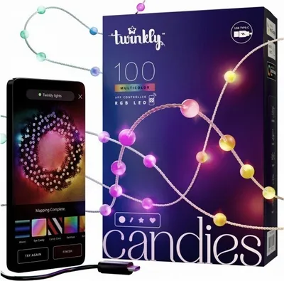 Immagine prodotto di Twinkly Strings Perle USB-C Luce a corda intelligente Wi-Fi/Bluetooth