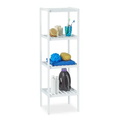 Zdjęcie produktu dla relaxdays Badregal weiß 34,5 x 33,0 x 110,0 cm