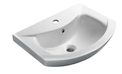 Zdjęcie produktu dla Umywalka ceramiczna ZERO 55x43,5cm, biała