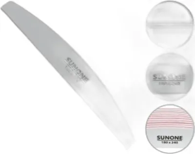 Zdjęcie produktu dla Pilnik Do Paznokci Sunone Łódka Gradacja 180/240 Biały