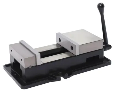 Produktbild von Maschinenschraubstock - Präzisions Frässchraubstock - 160 mm Backenbreite - Gusseisen - Für Bohr- und Fräsmaschine - Schwarz