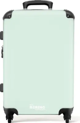Produktbild von NoBoringSuitcases.com® Großer Koffer - Mintgrün - Einfarbig - Kombinationsschloss TSA - Hartschalen Trolley 4 Rollen - 72 liter - Reisekoffer - 66 cmKoffer Mittelgroß 67x43x25 cm, 72L,