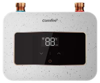 Imagen del producto de Calentador de agua instantáneo Mini - 3,6 kW de potencia - 22 cm de ancho - Eléctrico - Blanco - Para lavabo