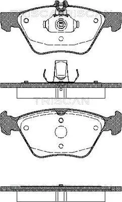 Produktbild von 1 TRISCAN Bremsbeläge Bremsklötze VORNE 8110 23014