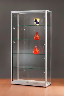 Produktbild von Standvitrine 3111000, 1000 x 400 x 1972 mm, LED-Beleuchtung
