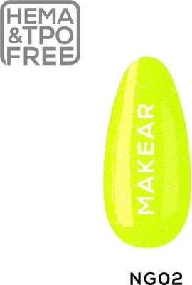 Produktbild von NG02 Neon Glitter UV Nagellack 8 ml Makear