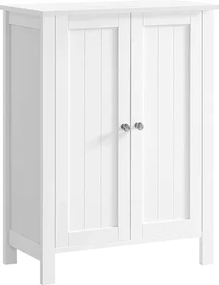 Produktbild von Songmics Badezimmerschrank Freistehend Verstellbare Regale Weiss