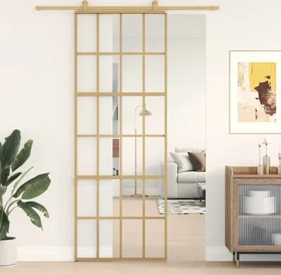 Produktbild von "im Angebot" Schiebetür Golden 76x205 cm ESG-Klarglas und Aluminium - Haustüren CC1188