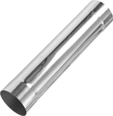 Image de 4" OD Tube Droite T304 Acier Inoxydable DIY Personnalisée Tuyauterie Voiture 18inch Longueur Double Extrémités Évasées Polissage de Surface