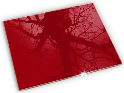 Produktbild von Untersetzer für Grabkerze Motiv Grabstein Gummifüße - 52x40 cm - Rote Farbe