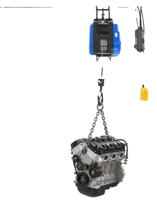 Produktbild von Elektrischer Winden, 250 kg Tragfähigkeit, Funkfernbedienung, Blau