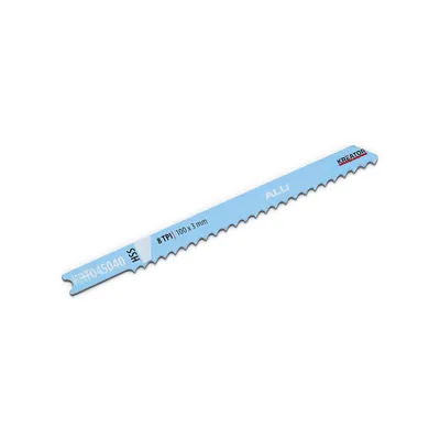 Produktbild von Sägeblätter für Säbelsägen HSS für Metalle Bezeichnung 2 Blätter Länge 100 mm Zahnung 8 Tpi - Schritt 3 mm Befestigung U-Form