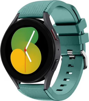 Produktbild von Strap-it Samsung Galaxy Watch 5 - 40mm Silikonarmband (Piniengrün)