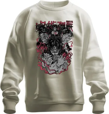 Obrázek produktu pro 呪術廻戦 Sukuna Yuji Megumi Anime Manga Geschenk Anime Ästhetik Uni mikina, Natur, M