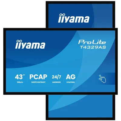Produktbild von IIYAMA 108cm (42.5") T4329AS-B1AG 16:9 M-Touch 2xHDMI+UBS-C