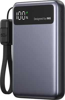 Obrázek produktu pro Iniu, univerzální powerbanka 10000mAh Pocket Pro Slim 45W Fast, černá