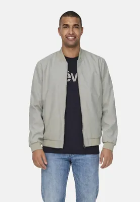 Produktbild von Blouson Jacke Velours Design mit Bandkragen |
