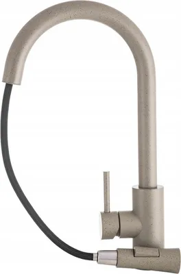 Produktbild von Granitan | LIBRA - Küchenarmatur - Ausziehbarer Auslauf - 2 Strahlarten - Beige - Messing - Keramikkopf