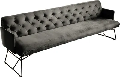 Zdjęcie produktu dla KAWOLA Ławka do jadalni CHARME Velvet stone 186 cm