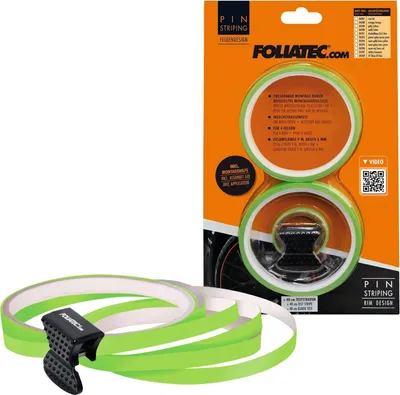 Productafbeelding van PIN-striping velgdesign, inclusief montagegereedschap, neon groen