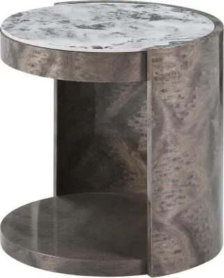Produktbild von Beistelltisch Runder Design Tisch Marmor Wohnzimmer Tische Designer Möbel Holz