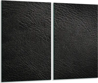 Produktbild von Herdabdeckplatten 2 teilig 30x52 Glaskeramikfeld Abdeckung Glas Leder