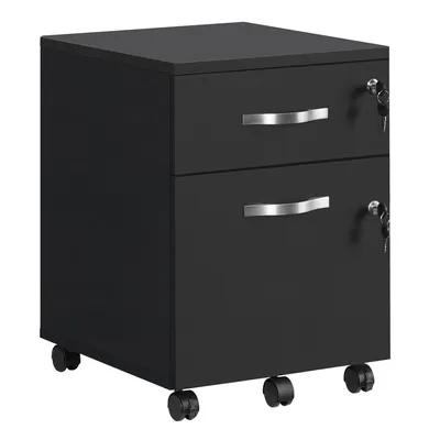 Produktbild von VASAGLE Rollcontainer, Aktenschrank 2 Schubladen, abschließbar, Büroschrank