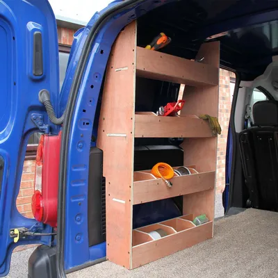 Produktbild von Monster Racking Citroën Berlingo II SWB Fahrzeugeinrichtung Fahrzeugausbau Lieferwagen Regal Werkstattwagen Transporter Werkstattregal Autoregal Regalsystem Fahrzeugregal 67,5cm x 116cm x 28,5cm