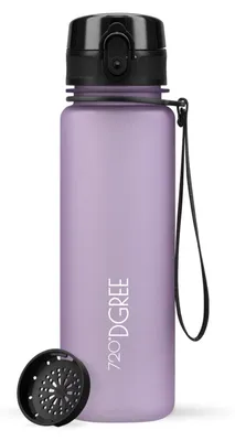 Produktbild von 720°DGREE Trinkflasche uberBottle softTouch mit Sieb lilac 0,5l