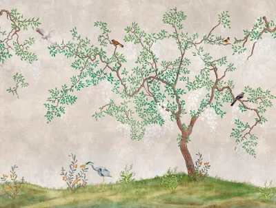 Produktbild von Fototapete Vlies 38233-1 The Wall Asiatisch Baum 7-tlg. 371 x 280 cm