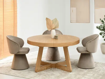 Obrázek produktu pro Kulatý rozkládací stůl 130(230)x130 SABRIN - dub