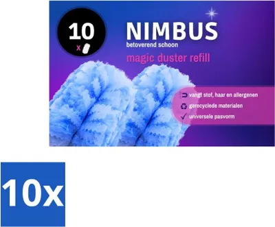 Productafbeelding van NIMBUS Magic Duster navullingsverpakking, 10 stuks - voordeelverpakking - 10 stuks