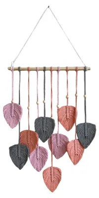 Produktbild von Wandbehang mit Quasten und Spitze im Boho-Stil für moderne und minimalistische Dekoration