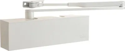 Zdjęcie produktu dla Samozamykacz DORMA TS 71 z ramieniem EN 3/4, biały (skrzydło do 80 kg, maks. szerokość 1100 mm)