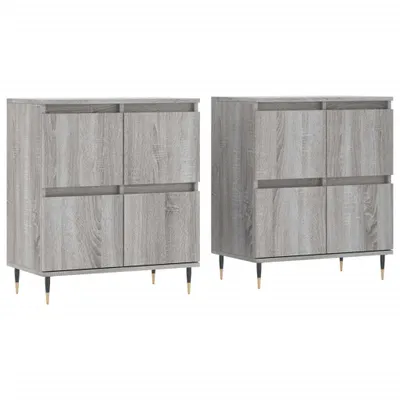 Produktbild von Sideboards 2 Stk. Grau Sonoma Holzwerkstoff