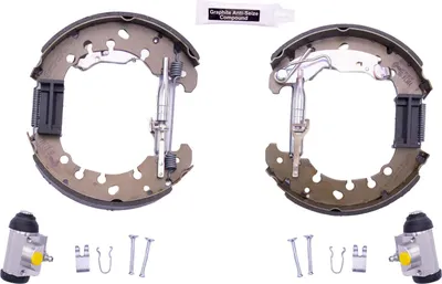 Produktbild von HELLA Bremsensatz Trommelbremse Hinten für FIAT GRANDE PUNTO (199) 8DB 355 022-971