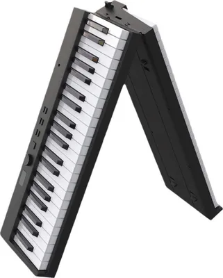 Immagine prodotto di Ousoul PJ88C 88 Tasti Pianoforte Elettrico Pieghevole Pianoforte Digitale Elettronico Portatile con Touch Dynamic, LED, CE ROHS FCC, Principiante-Professionale