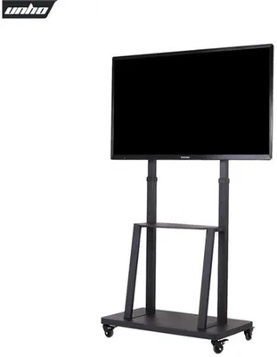 Image de Support de télévision mobile pour écrans de 32 à 85 pouces, avec étagères