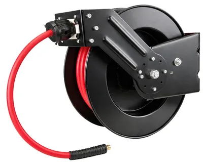 Immagine prodotto di RETTER Avvolgitubo automatico da 15 m, 3/8", retrattile, 20 bar, in acciaio, avvolgitubo ibrido per aria compressa da 15 m