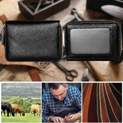 Leder Kreditkartenetui mit RFID-Schutz, Hauptbild