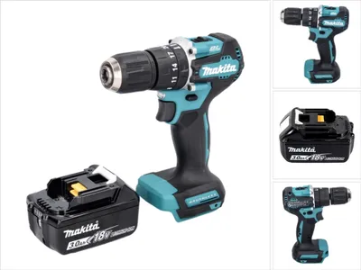 Produktbild von Makita DHP 487 F1 Akku Schlagbohrschrauber 18 V 40 Nm Brushless + 1x Akku 3,0 Ah - ohne Ladegerät