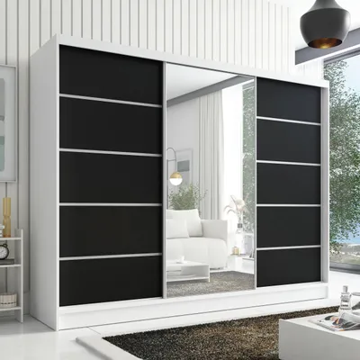 Produktbild von Schwebetürenschrank AURELIA 1 Schwebetürenschrank AURELIA 2 200 cm mit Spiegel, 3 Türen, 3 Schubladen