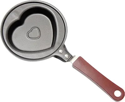 Obrázek produktu pro Mini omeletovač s roztomilým kresleným motivem, hrnec na smažená vejce, s nepřilnavým povrchem, kuchyňské nádobí (motiv srdce)