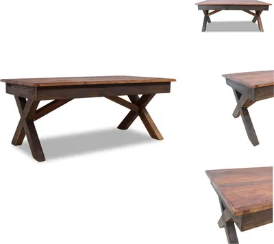 Image de vidaXL Table basse en bois massif recyclé 110 x 60 x 45 cm - Tables basses